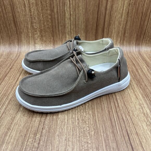 Corkys Kayak Casual Slip On Khaki Color Padded Insole Women's Sneakers Size US 7 - Picture 4 of 8